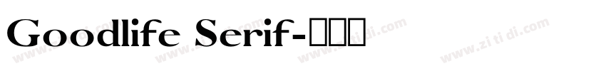 Goodlife Serif字体转换